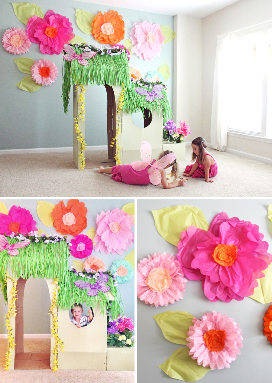 Giant Tissue Paper Flower Tutorial – Part 1 – At Home With Natalie